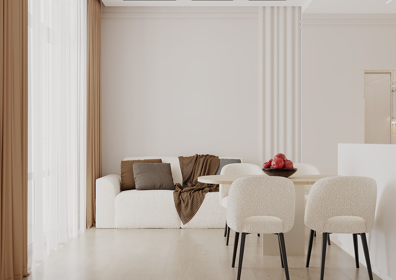 Дизайн-проект квартиры 62 м² в ЖК "Ожогино" | Тюмень