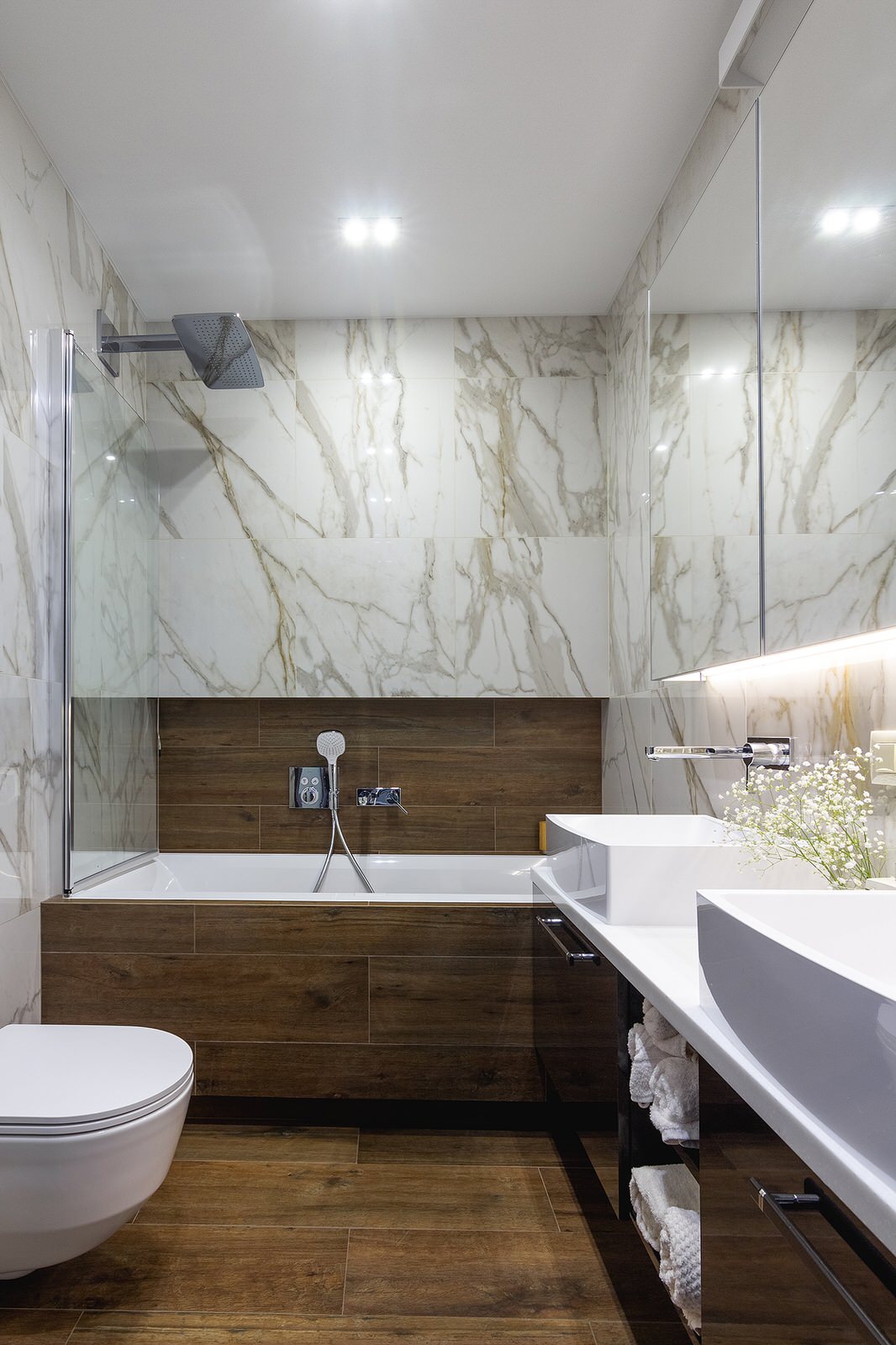 Реализованный проект квартиры 73,22 м/кв