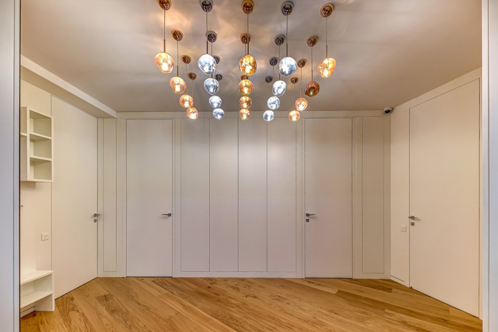 Дизайн интерьера холла в современном стиле ЖК Стокгольм