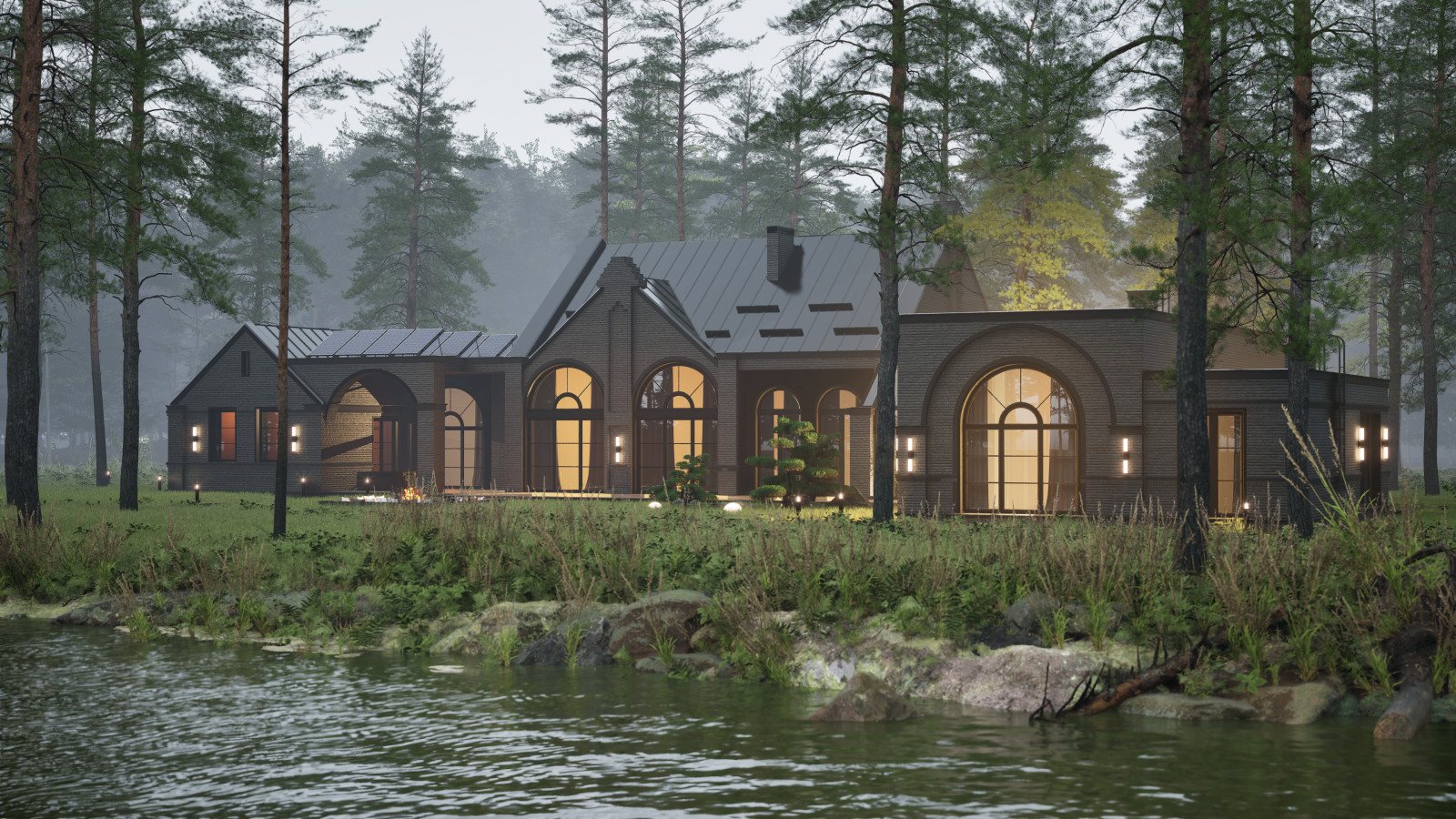 Загородный дом в стиле современный Голландский Модерн (Dutch modern house)