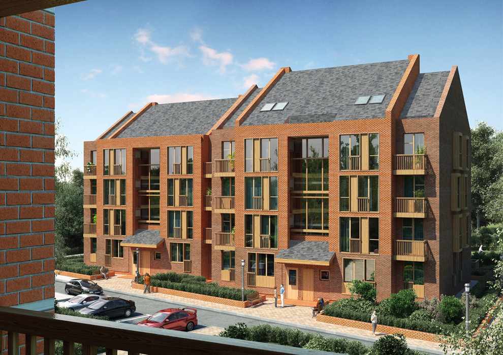 Кирпичный многоквартирный дом