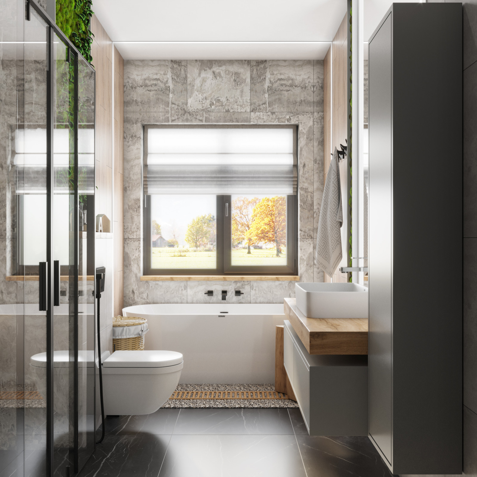 Обложка проекта: Ванная в эко-стиле