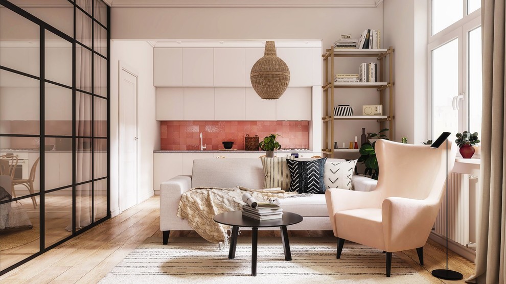 Скандинавский с акцентами: квартира в сталинке, 69м2