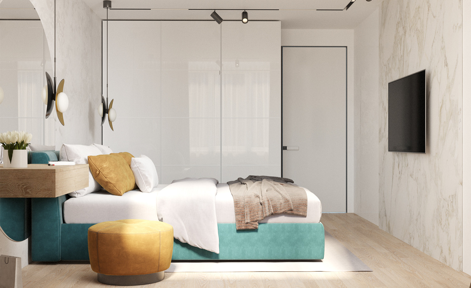 Квартира с изумрудным акцентом