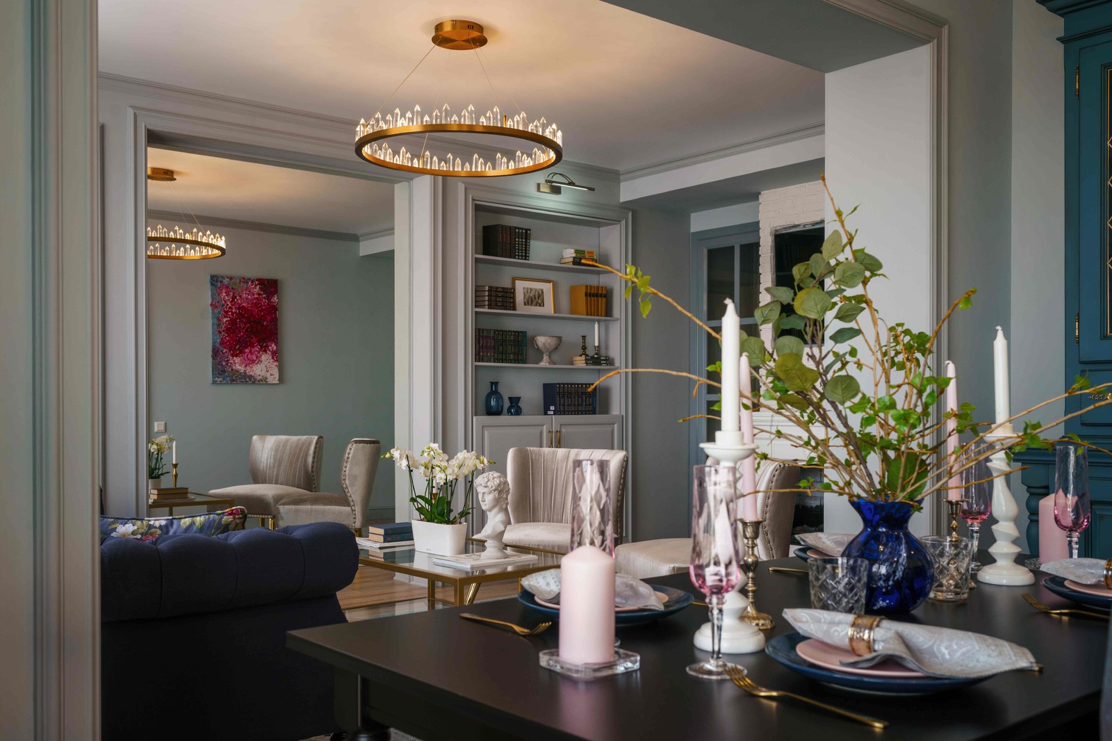 Квартира серого цвета с розовым. г.Димитровград .