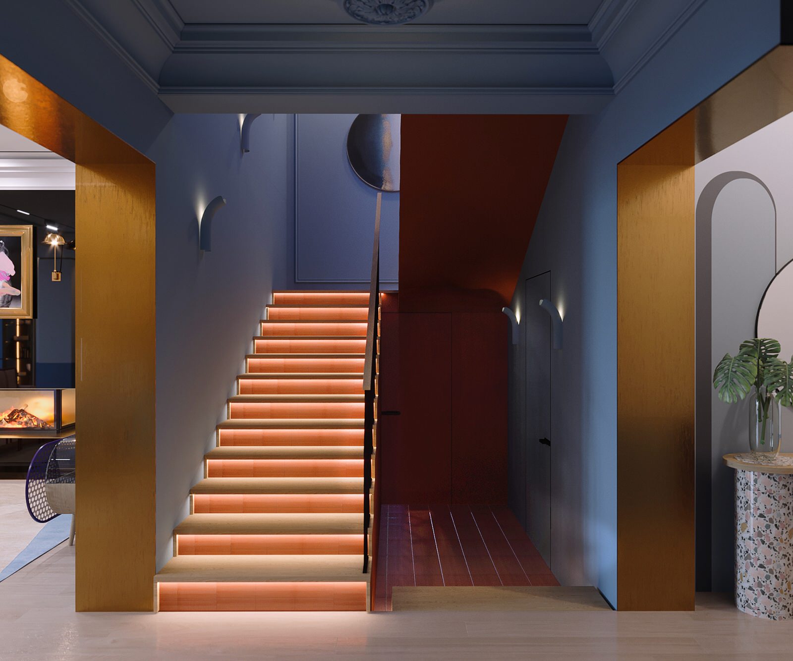 Коридор. Таунхаус в ЖК "Парк Авеню"