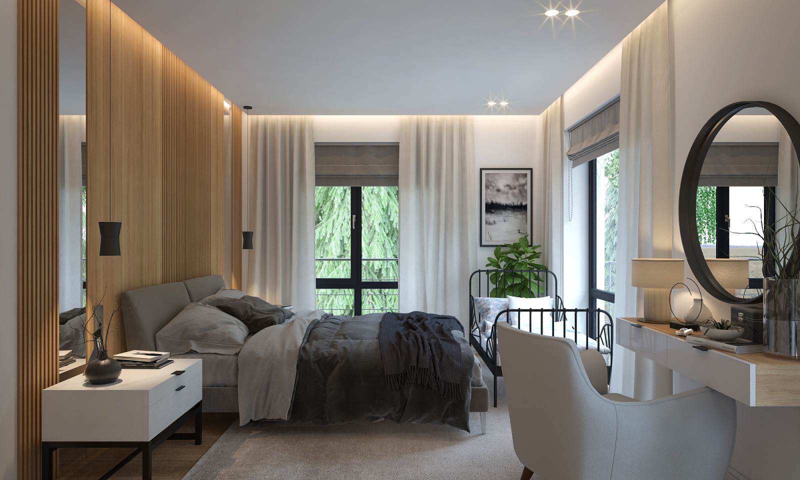 Обложка проекта: Спальня в стиле минимализм 2