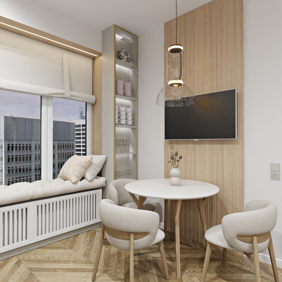 Квартира в бежевых тонах