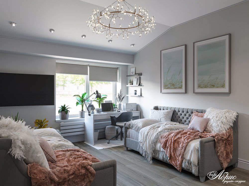 Дизайн квартиры для семьи с тремя детьми (ул.Чернышевского)