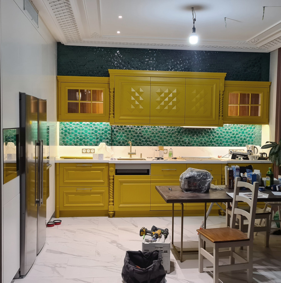 Кухня на заказ в стиле бохо-шик