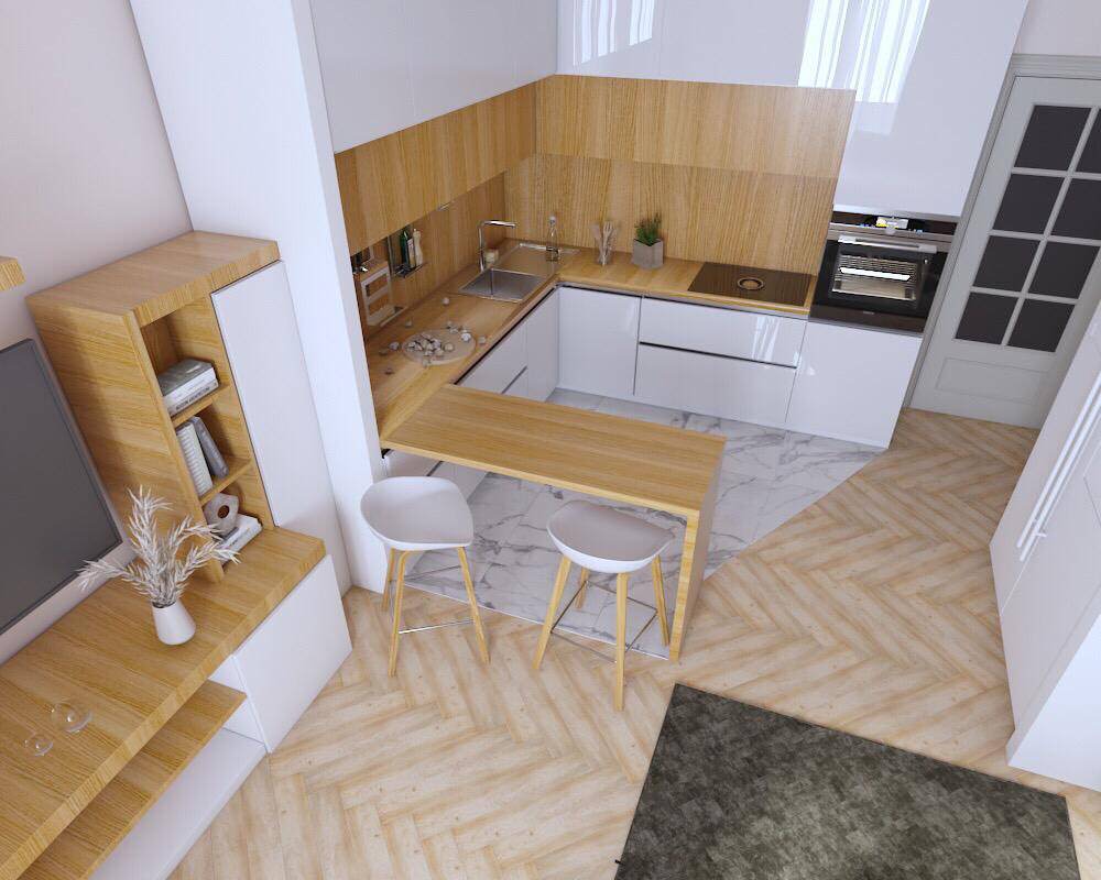 Обложка проекта: Кухня для молодой семьи, жк Летний сад