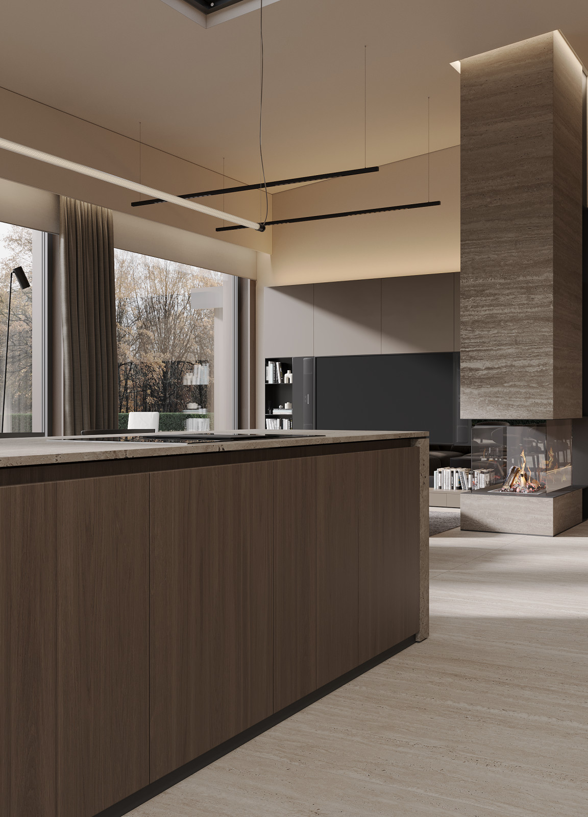 Интерьер дома, 9 просека, 240м2