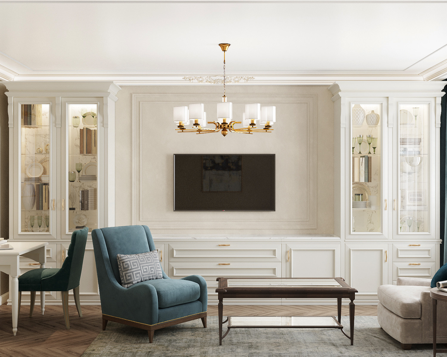 Дизайн квартиры в неоклассическом стиле
