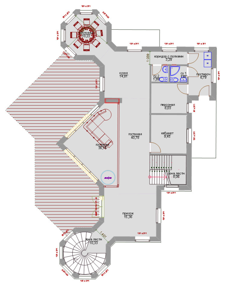 Частный дом из клееного бруса
