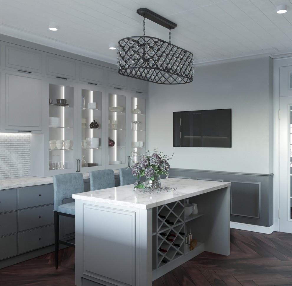 Дизайн интерьера кухни в пос.Ямное, Воронежская область