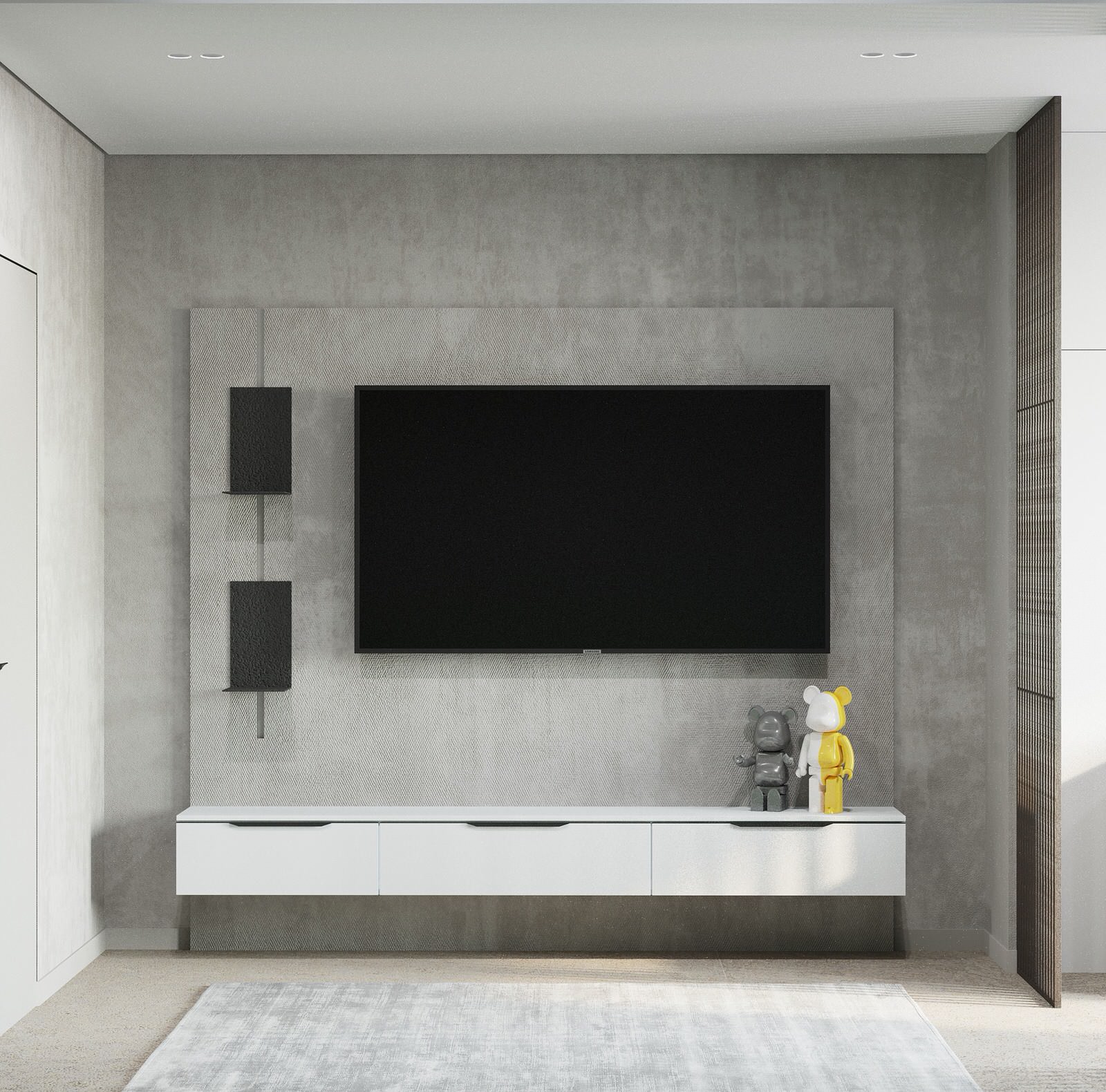 ТВ зона в детской комнате