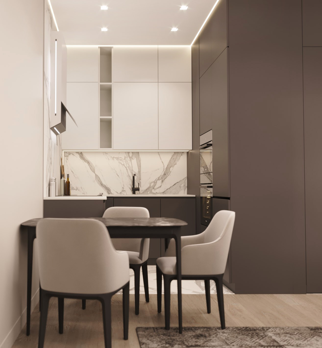 Дизайн 1к-квартиры в ЖК Макаровский квартал