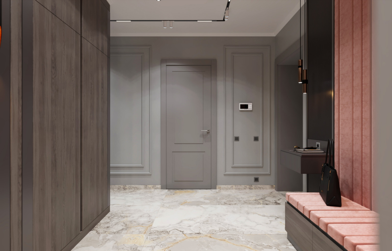 Дизайн интерьера квартиры. 168 кв.м. Soft contrasts.