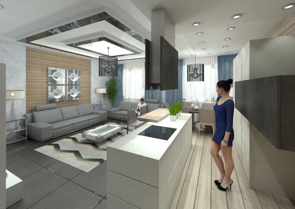 Вариант проекта Николая Петрищина для клиента с Притомской набережной