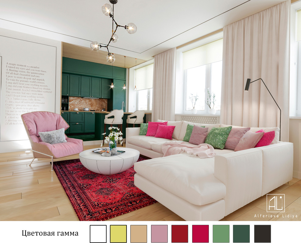 Обложка проекта: 2-к квартира в Москве (проезд Ольминского)