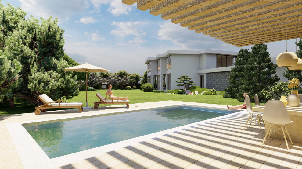 Лаконичный сад. КП Райт Вилладж