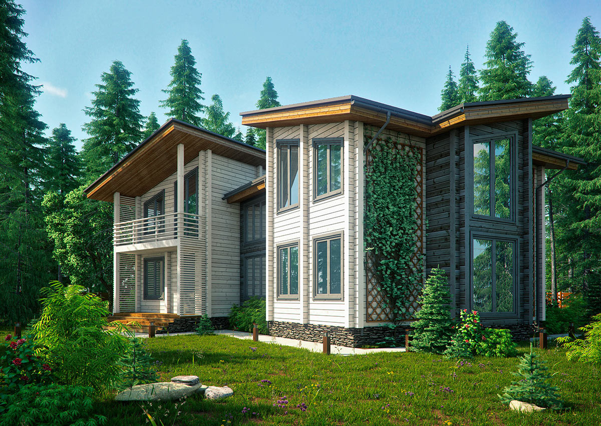 Деревянный дом, 377 кв.м.