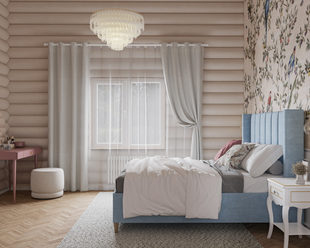 Авторский дом из бревна 135 м² для семьи с двумя детьми в КП Золотые Сосны