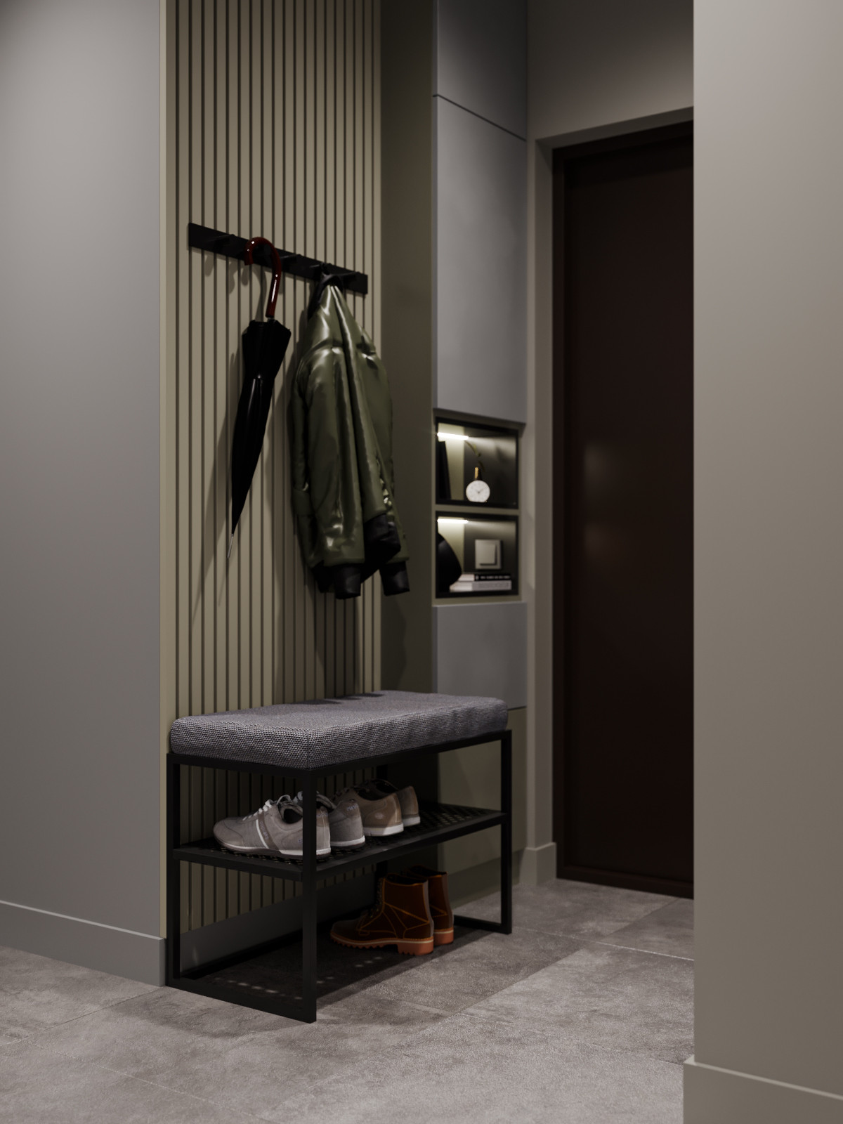 Blackflat. Квартира в ЖК Палаццио, 45 кв.м.