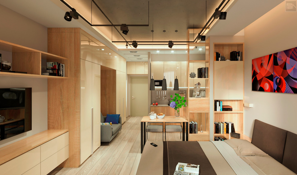 Дизайн-проект квартиры-студии в ЖК Лайнер