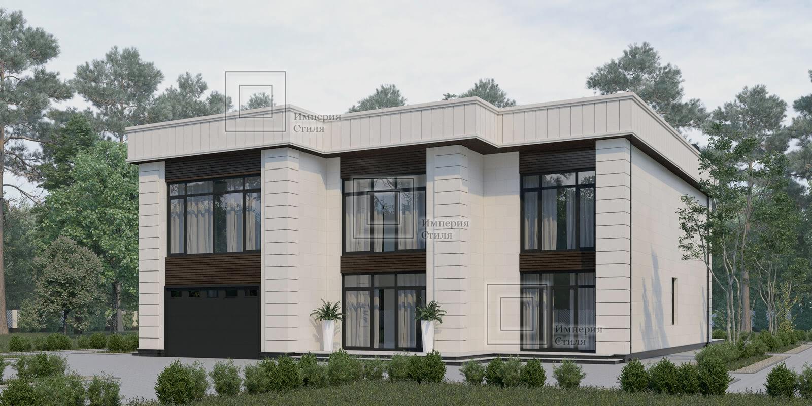 Проект дома с эксплуатируемой кровлей