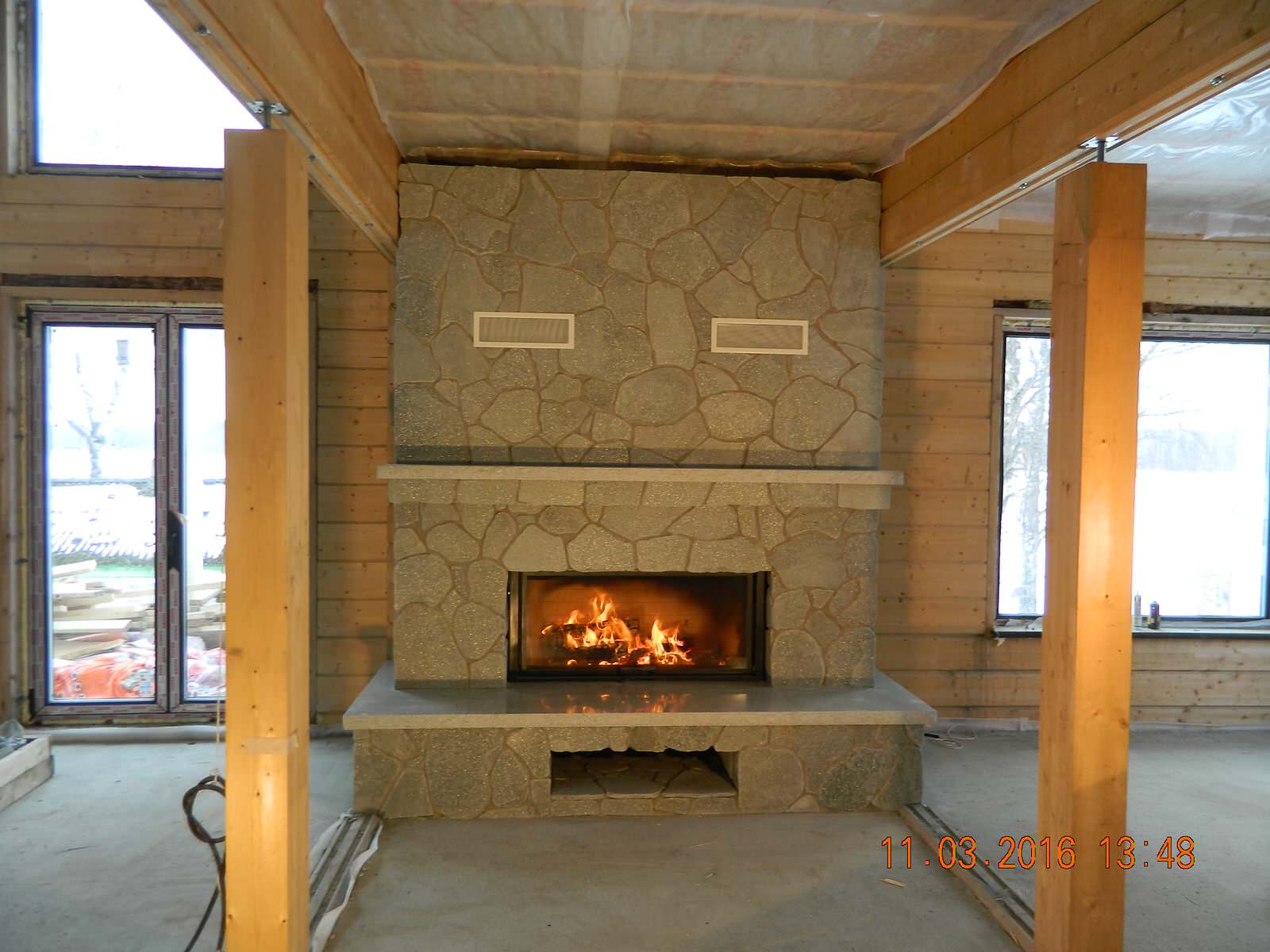 Обложка проекта: Камин в натуральном камне