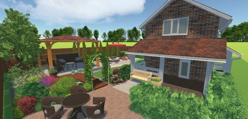 проекты, созданные в программе Ландшафтный Дизайн 3D