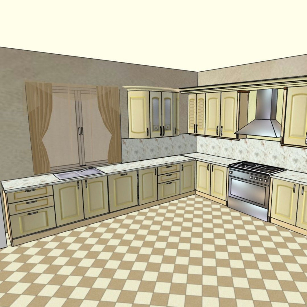 Кремовая кухня от Дом Кваренги