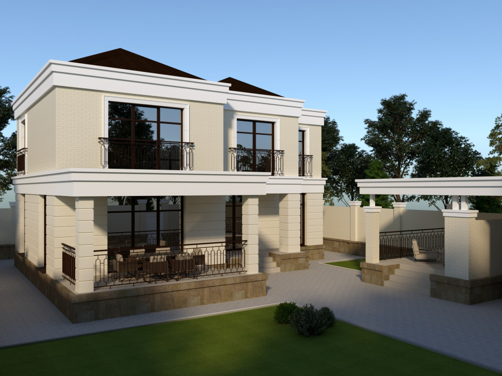 Индивидуальный жилой дом в стиле неоклассика