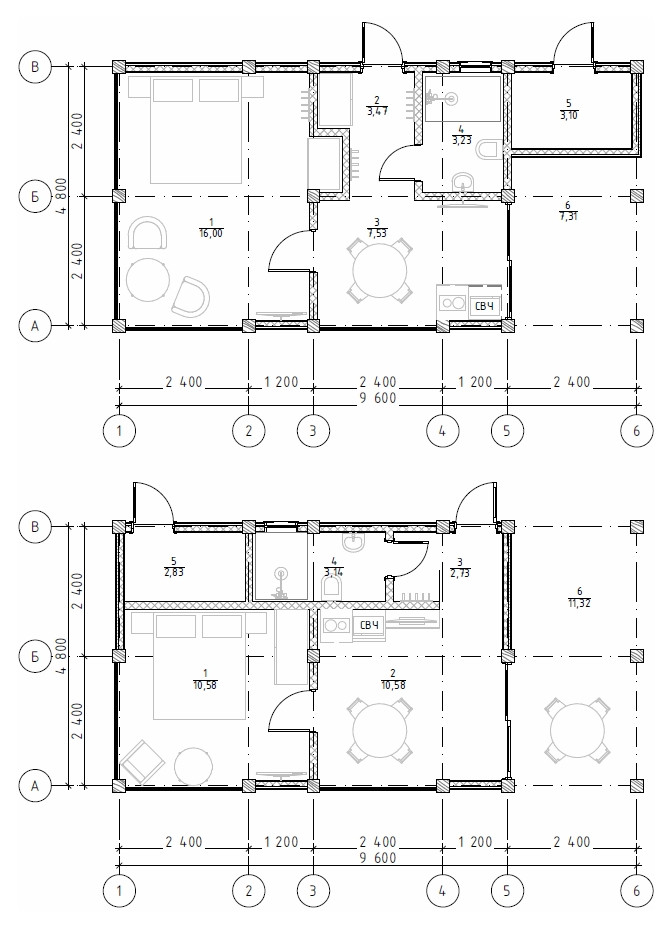 Обложка проекта: Проект типовых гостевых домов из фахверка