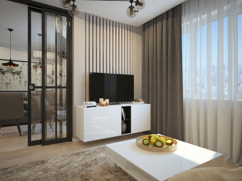 Дизайн проект однокомнатной квартиры 42 кв.м