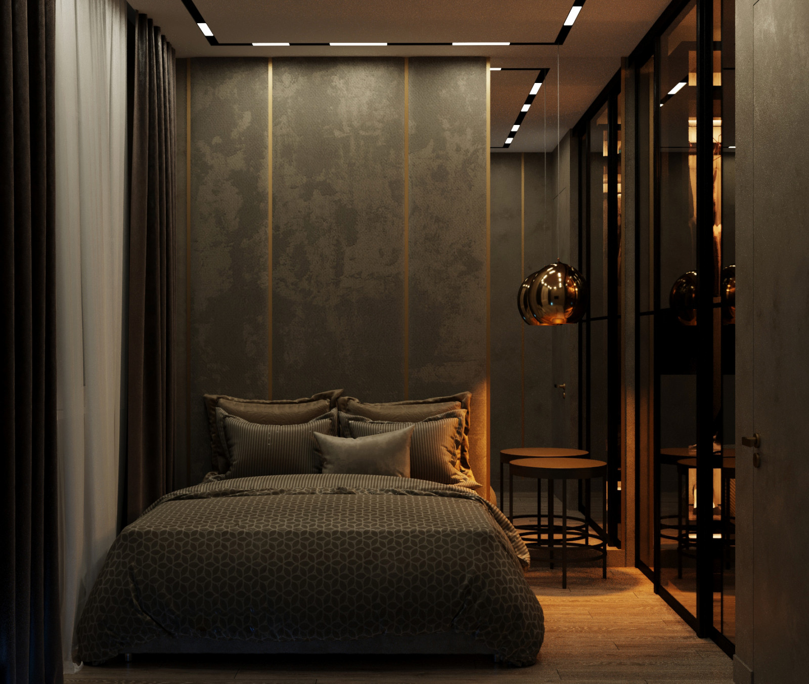 Маленькая квартира в зеленых тонах