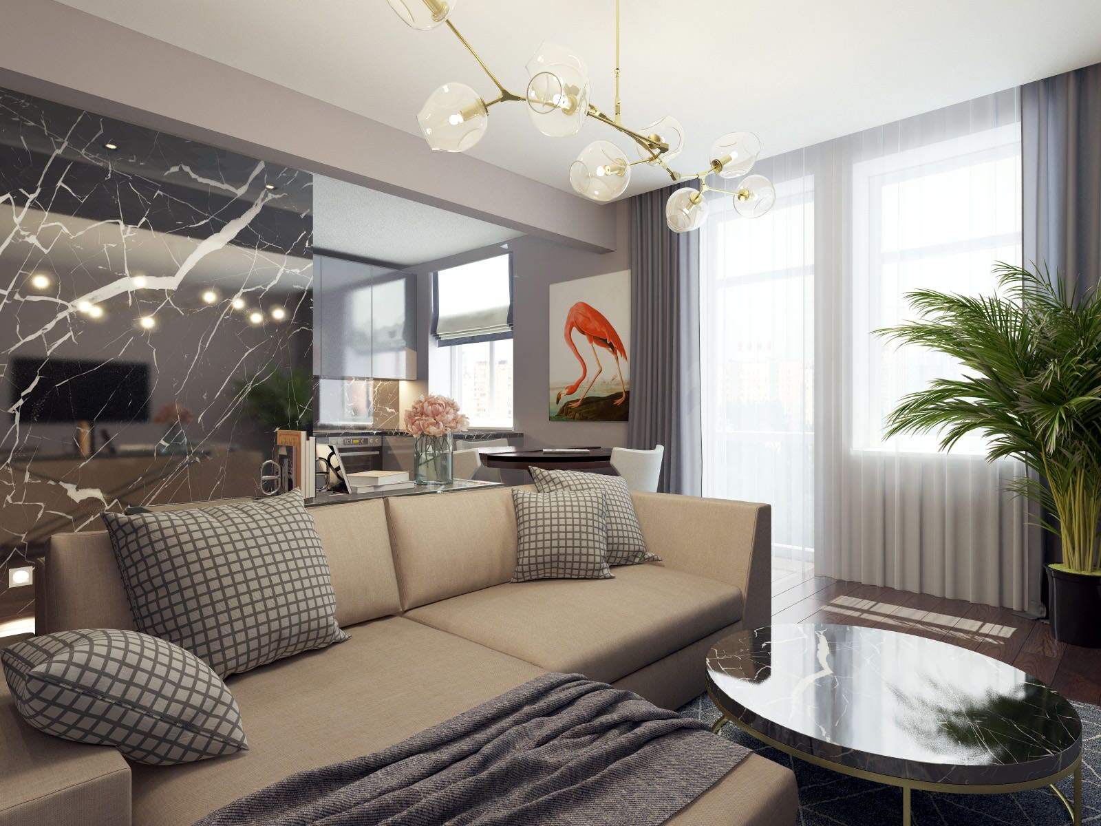 Квартира 70 м2, Москва, Новопесчаная улица