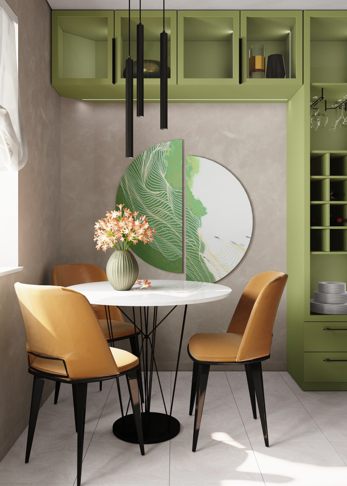 Освежающая кухня для Коттеджа