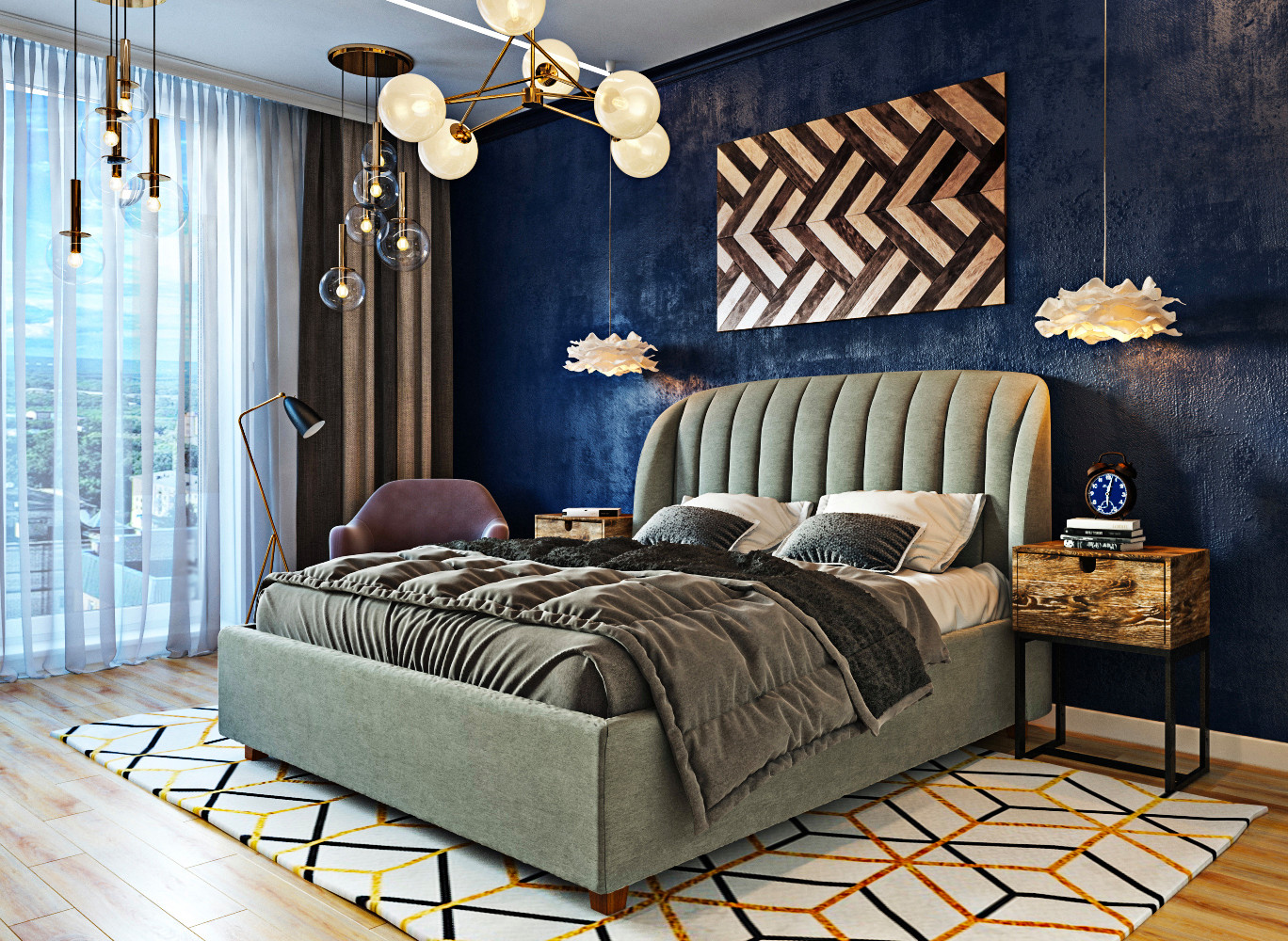 Обложка проекта: Тридцать оттенков серого в интерьере квартиры ЖК "Сердце Каспия"