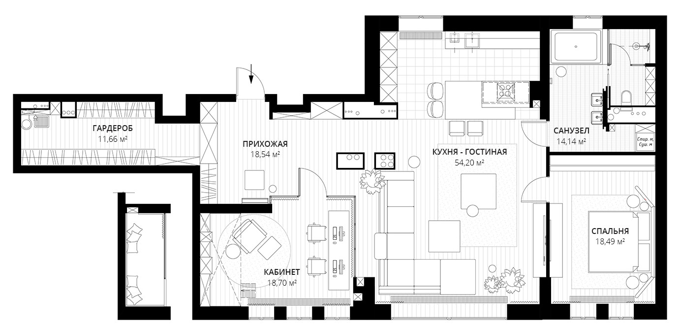 Кухня недели: С «историей» лофта