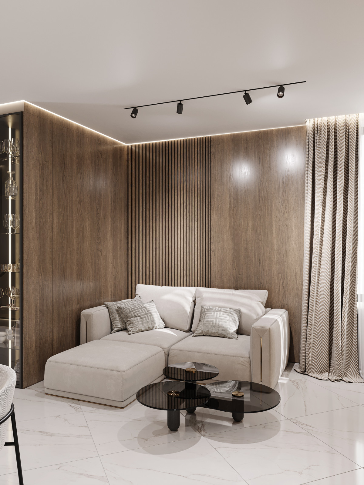 Зона гостиной