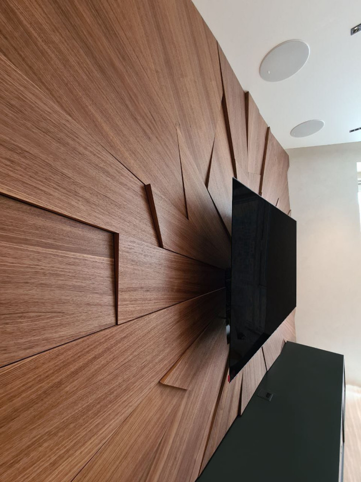 Обложка проекта: Современный шкаф и ТВ-модуль с 3D эффектом