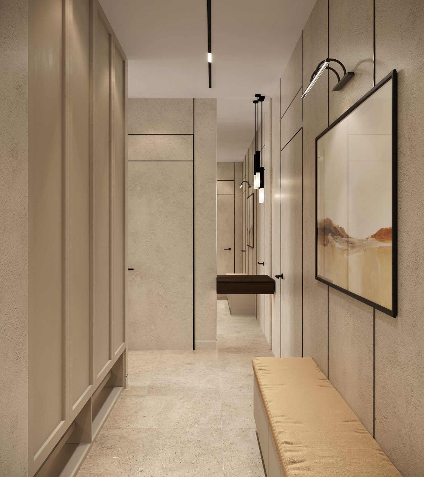 ЖК "Огни". Квартира для большой семьи. Прихожая.