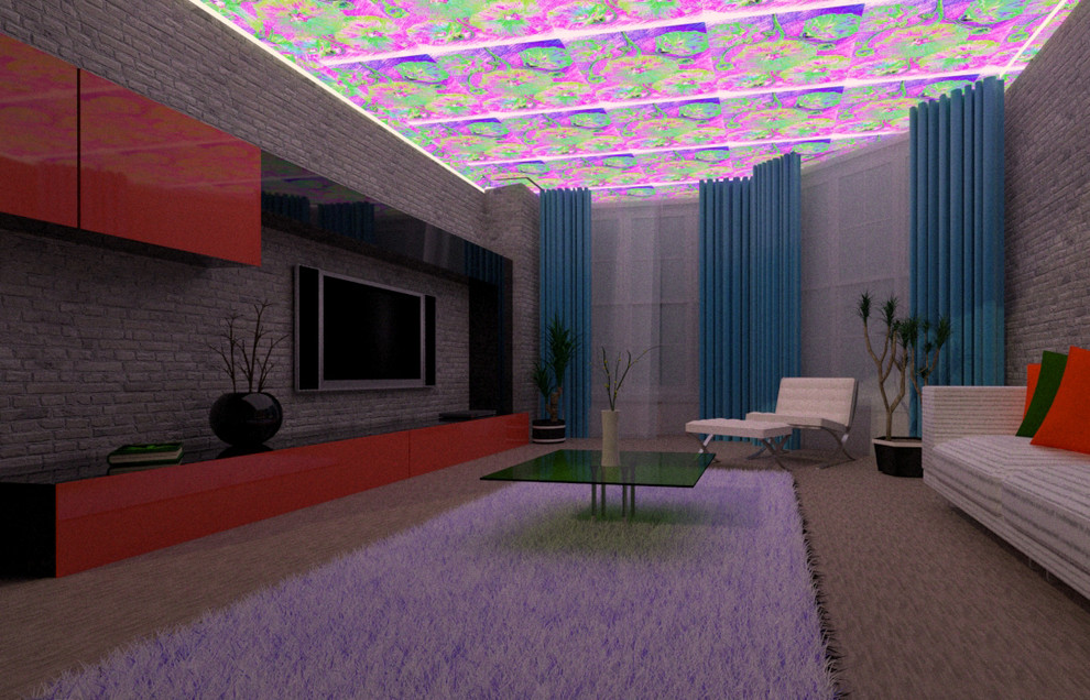 3d визуализация интерьера с картинами