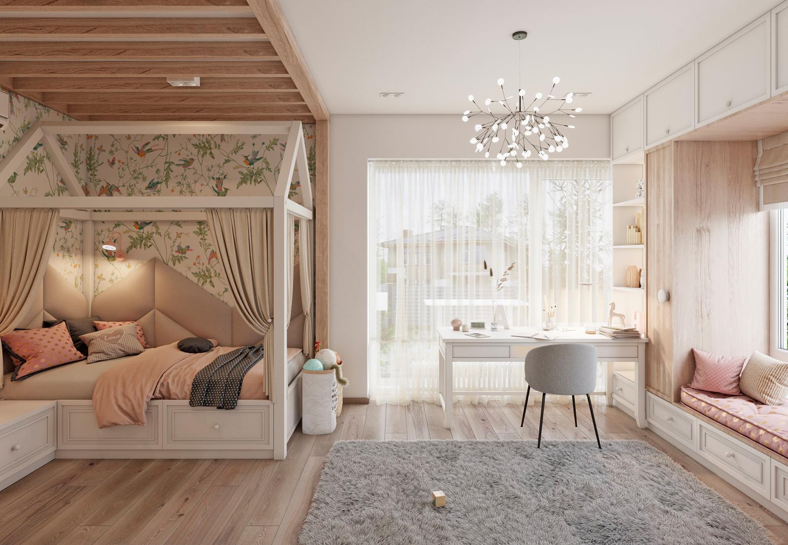 High roof house