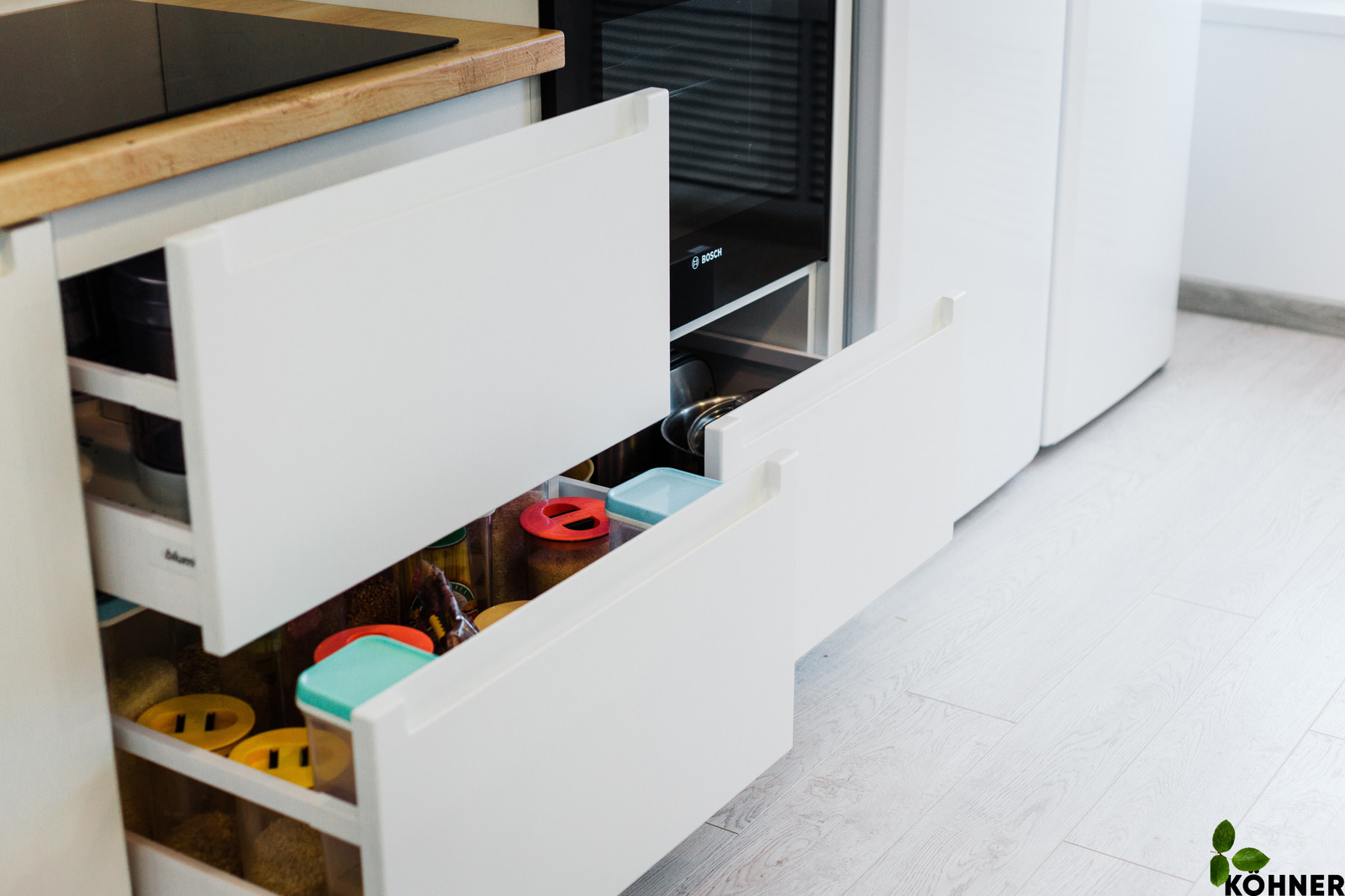 Обложка проекта: Кухня в скандинавском стиле в мансардной квартире