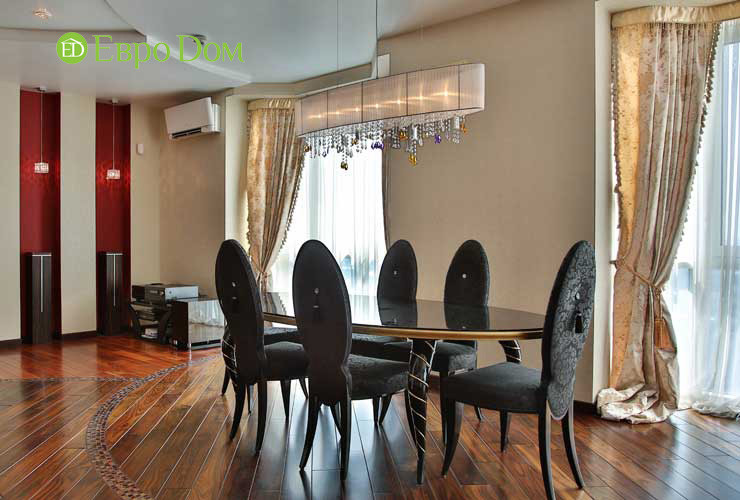 Ремонт трехкомнатной квартиры 232 кв. м в стиле эклектика. Фото проекта