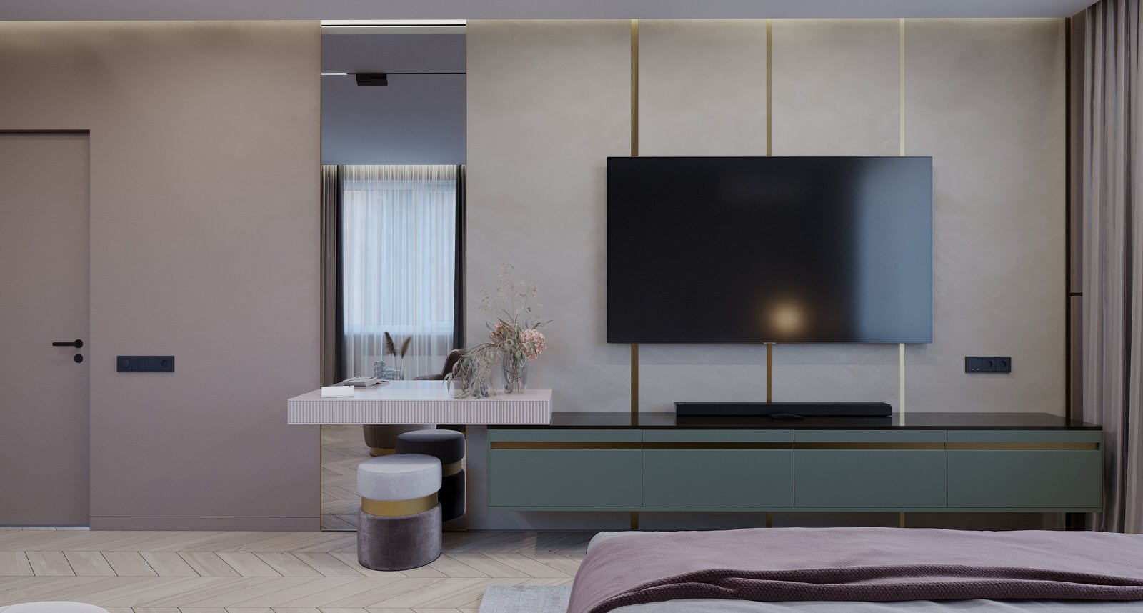 Проект оформления интерьера квартиры 90 кв.м.