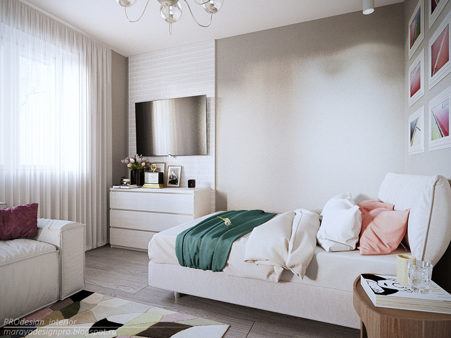 Интерьер однокомнатной квартиры